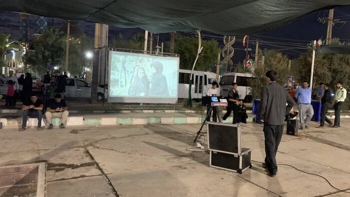 سینمای سیار در مرز خسروی مستقر شد