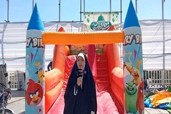 برپایی غرفه های بازی ویژه کودکان در جشن مهمانی امت احمد سنندج