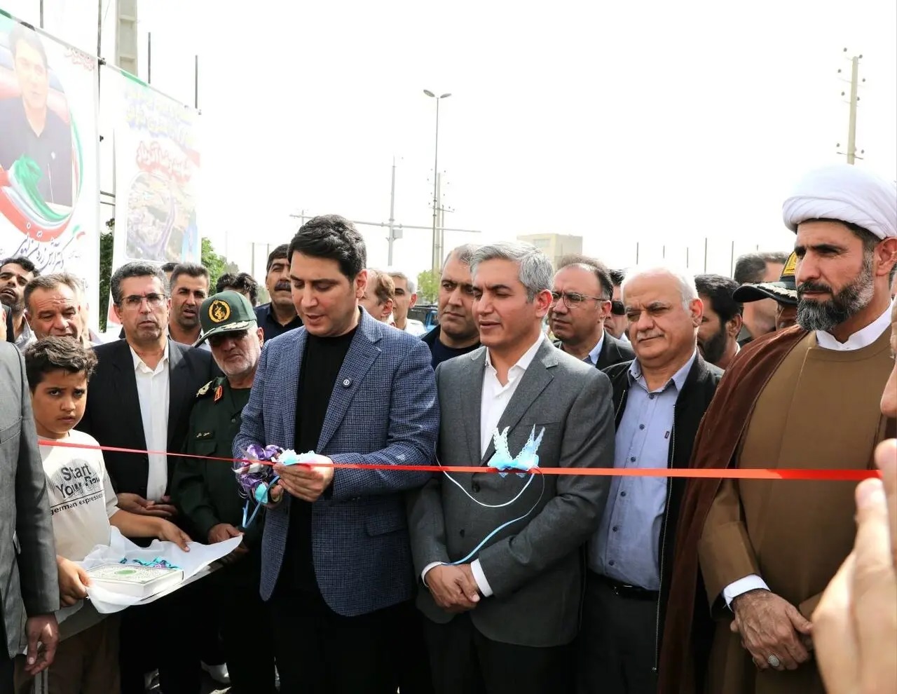 افتتاح دو کمربندی شهر کامیاران با حضور استاندار کردستان