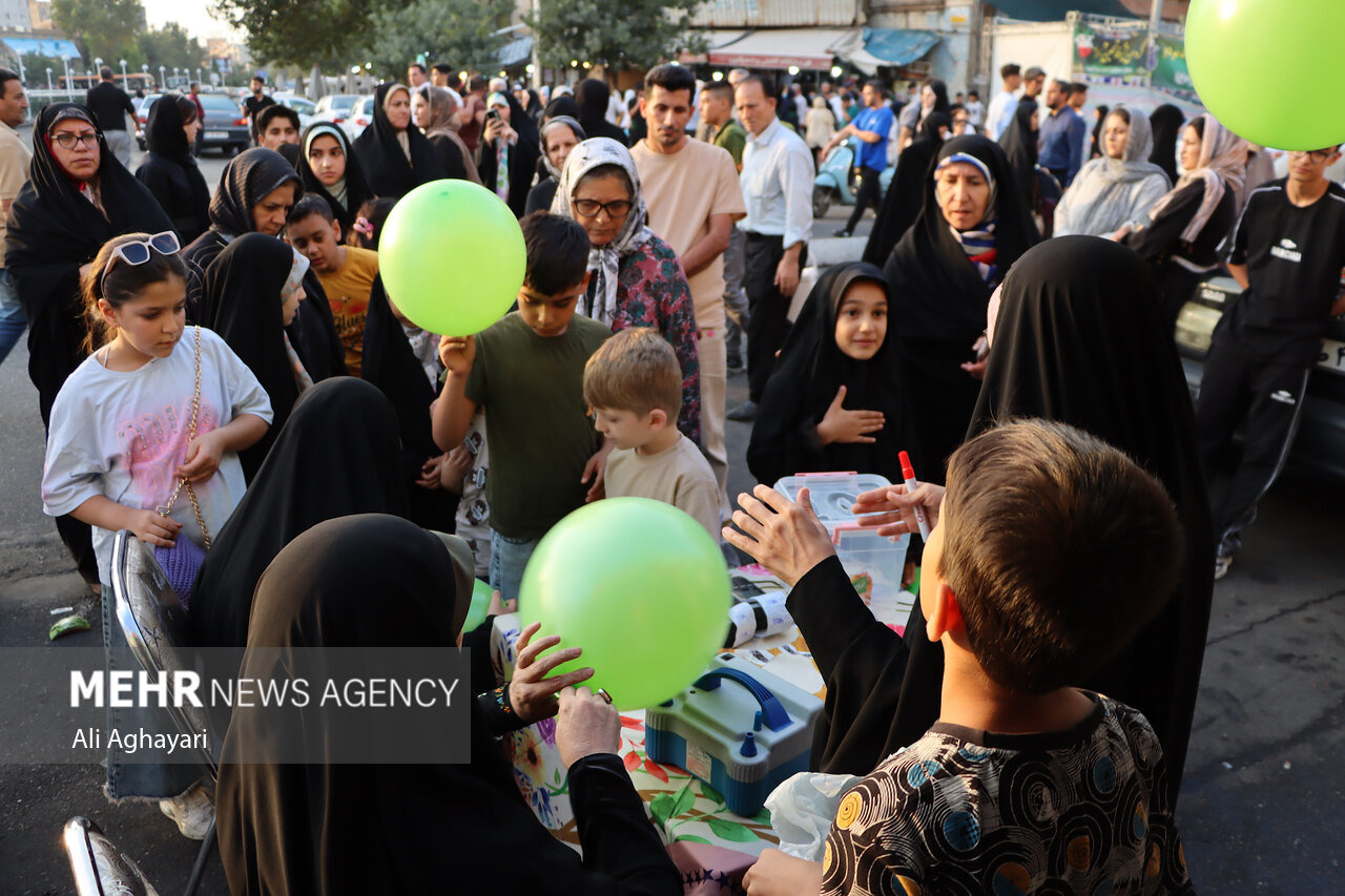 موکب نوجوانان محبان امام هادی(ع) در جشن «امت احمد(ص)» کرمانشاه