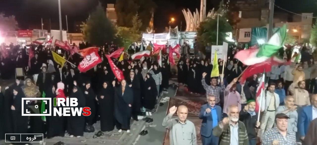تداوم تجمع های شبانه در کردستان/نمایش وحدت و حضور پرشور مردم
