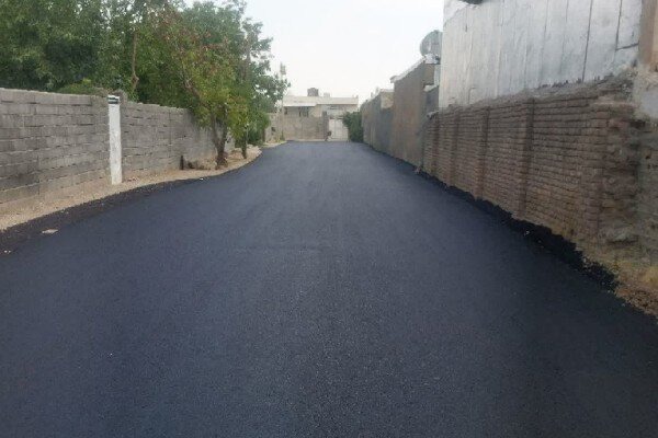 ۲۱ هزار مترمربع از معابر روستایی کرمانشاه آسفالت شد
