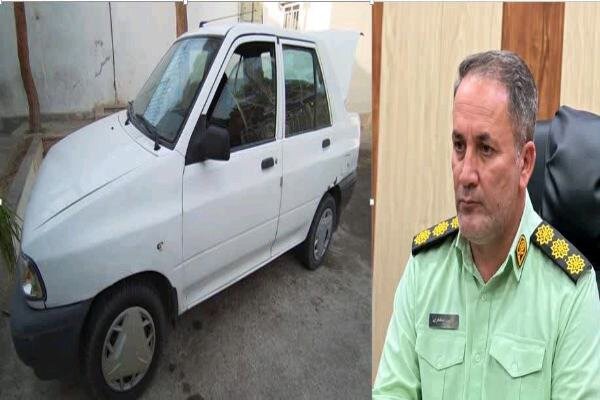 پراید سرقتی در قروه کمتر از ۲۴ ساعت به مالک بازگردانده شد