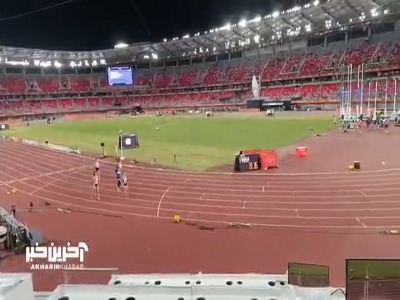 سومی محیطی‌زاده در دوی ۲۰۰ متر هفتگانه؛ یک قدم تا طلای بازی‌های آسیایی