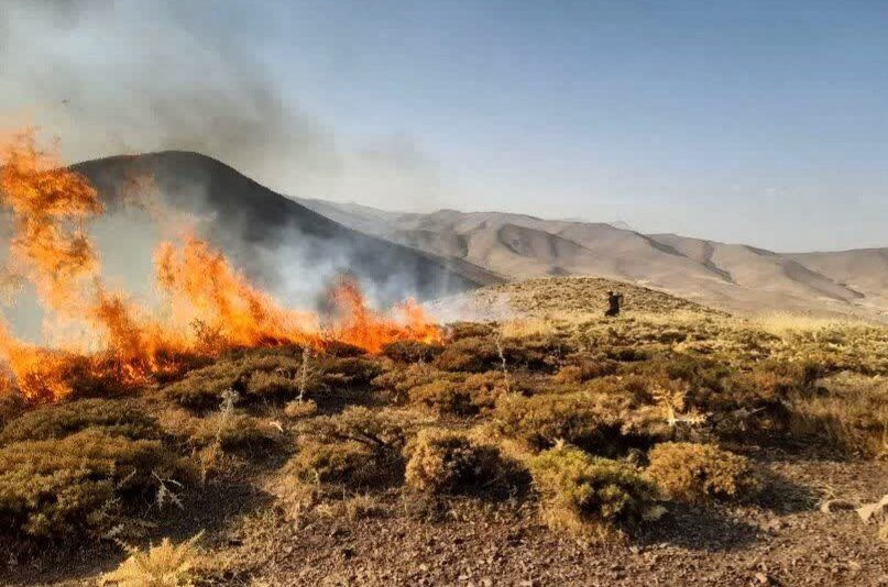 مرادی: حریق در ۲ هزار مترمربع از مراتع دیواندره مهار شد