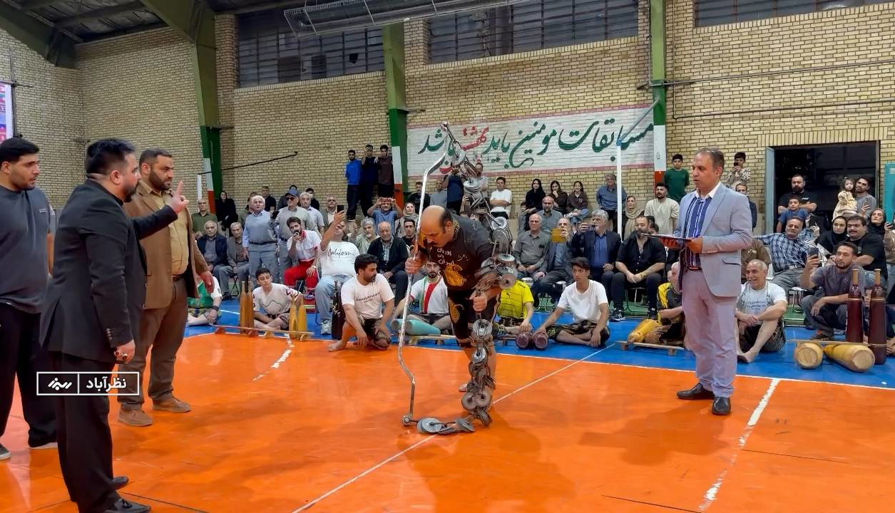 ثبت حدنصاب جهانی سنگین‌ترین کباده جهان به نام پهلوان نظرآبادی