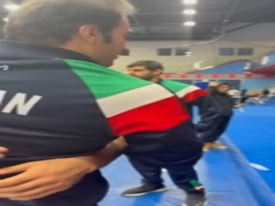 خوشحالی علی اسکو بعد از کسب مدال برنز